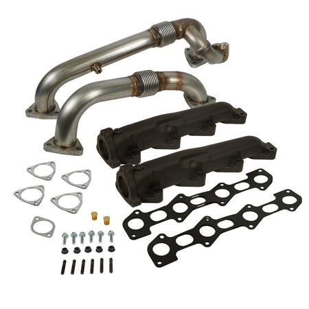 EXHAUST MANIFOLD & UP-PIPE KIT FORD F250/F350/F450/F550 SUPER DUTY 6.4L POWER STROKE 2008-2010