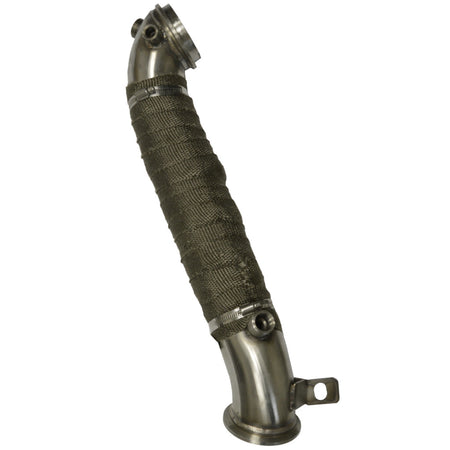 Exhaust Race 3-inch Down Pipe Stainless - Chevy 2011-2015 6.6L V-Band Turbo Outlet