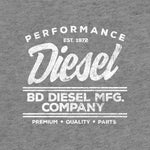 BD PERFORMANCE MFG GREY PULLOVER HOODIE