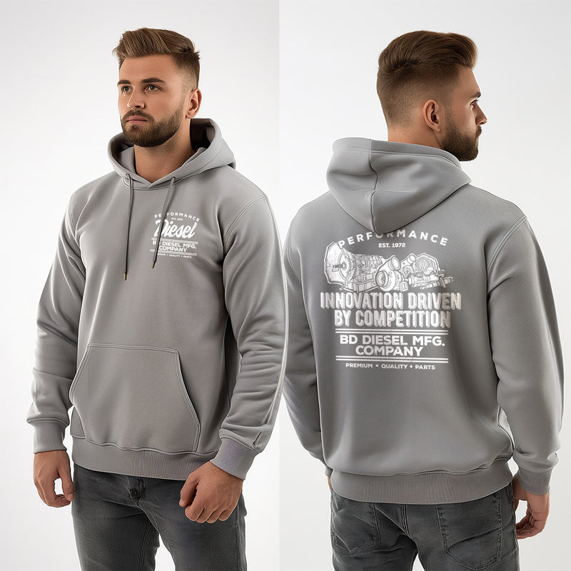 BD PERFORMANCE MFG GREY PULLOVER HOODIE