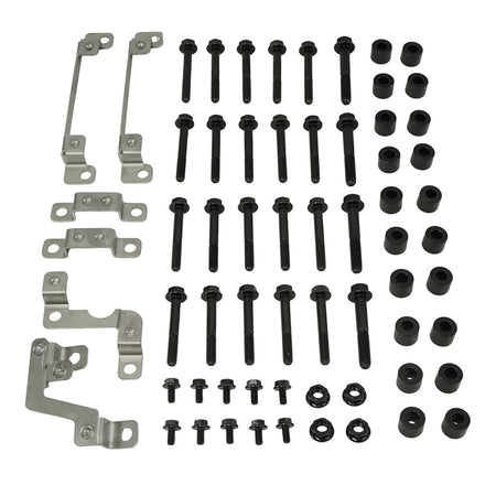 EXHAUST MANIFOLD BOLT AND SPACER KIT RAM/DODGE/JEEP 5.7L HEMI: 1500 DT & DS 09-26 / 2500-3500 09-18 / DURANGO 11-26 / GRAND CHEROKEE & WAGONEER 11-23