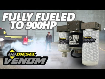 VENOM FUEL LIFT PUMP C/W FILTER & SEPARATOR CHEVY 6.6L DURAMAX 2001-2010
