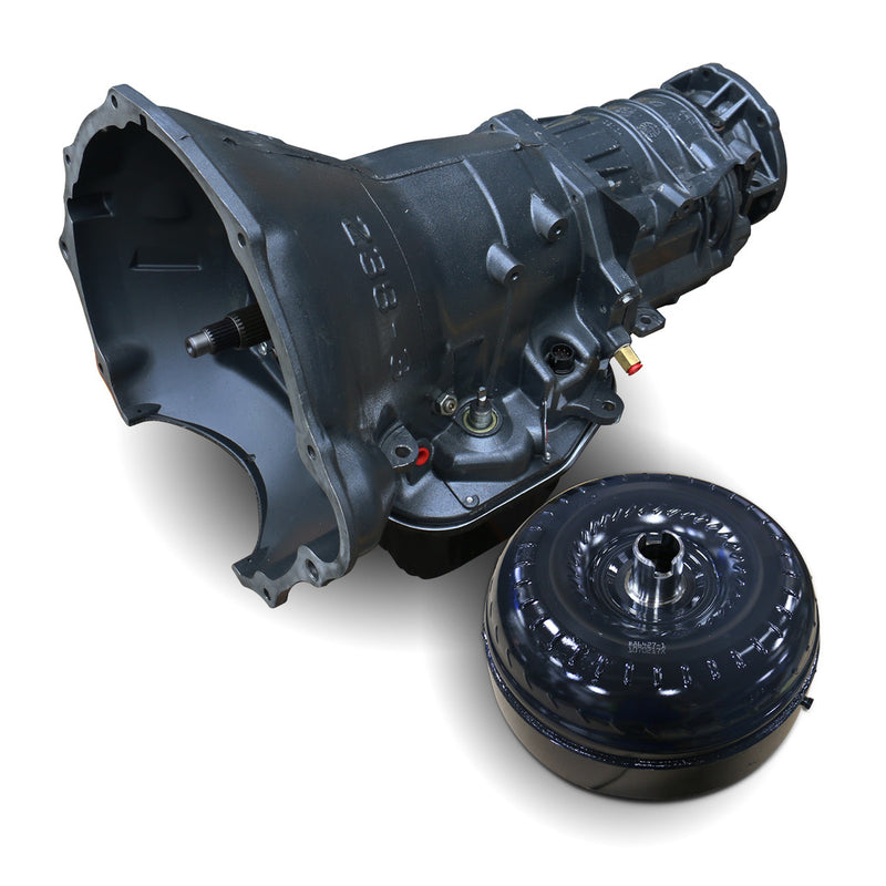 TorqueMaster Transmission & Converter Package Dodge 48RE 2005-2007 w/TVV Stepper Motor c/w Auxiliary Filter & Billet Input