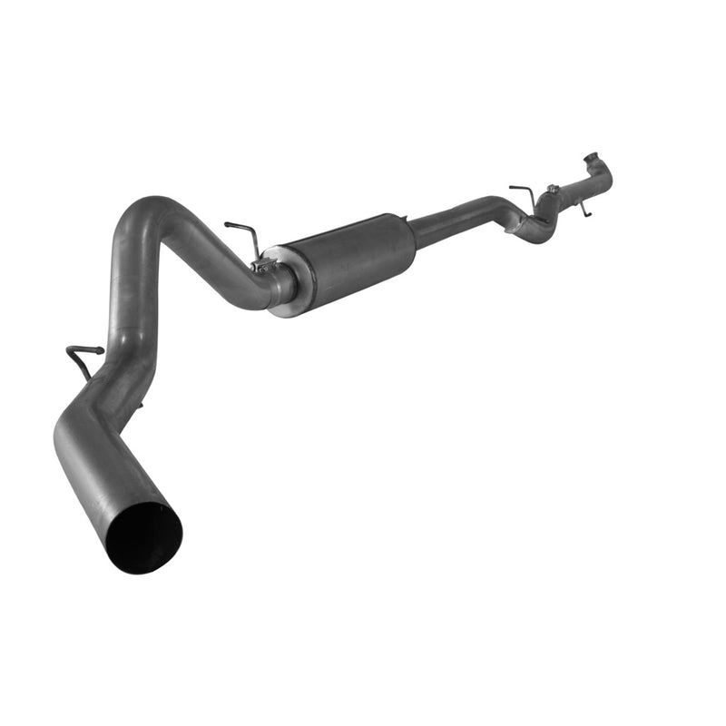 Stainless Steel Exhaust Kit 2001-2004.5 Duramax 6.6L 2500/3500 pickups 4-inch Downpipe back single tailpipe With muffler Does NOT fir regular cab